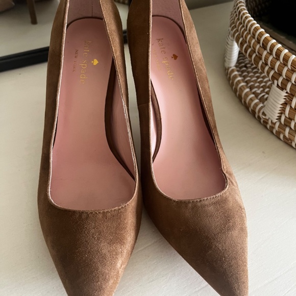 Kate Spade Suede Pointed Toe Heels 7 1/2 - Picture 4 of 8